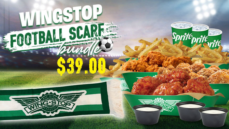 [Wingstop] Football Scarf Bundle